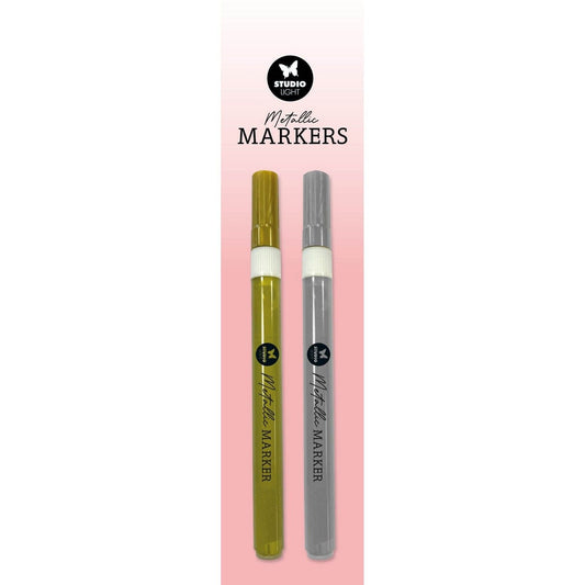 Studio Light - Essentials Tools Wax Seal Metallic Markers Gold and Silver