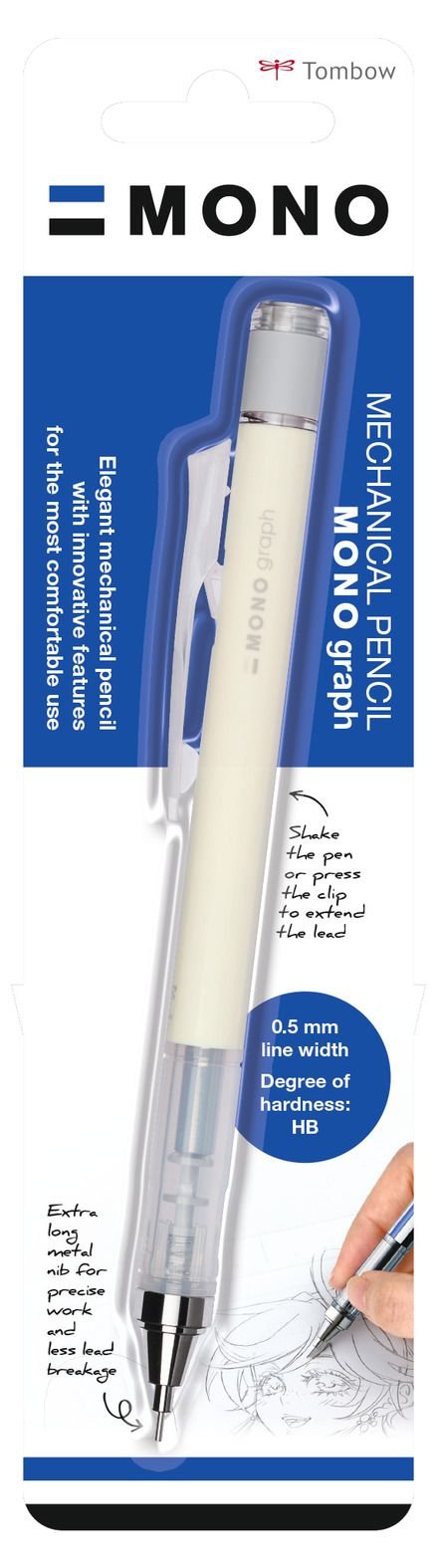 Tombow - MONO Graph Mechanical Pencil - Cream Yellow