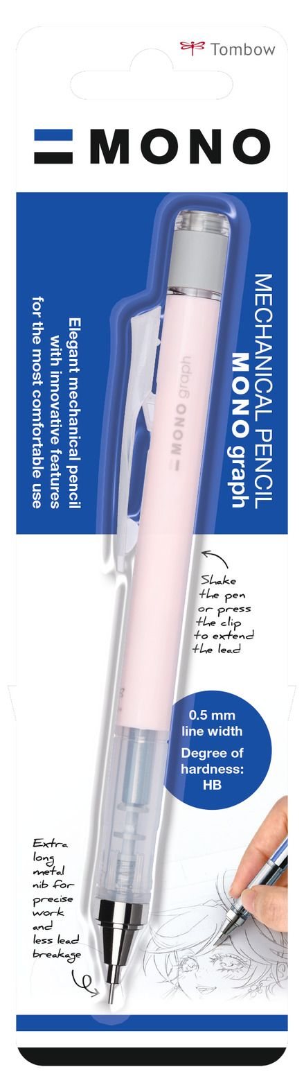 Tombow - MONO Graph Mechanical Pencil - Coral Pink