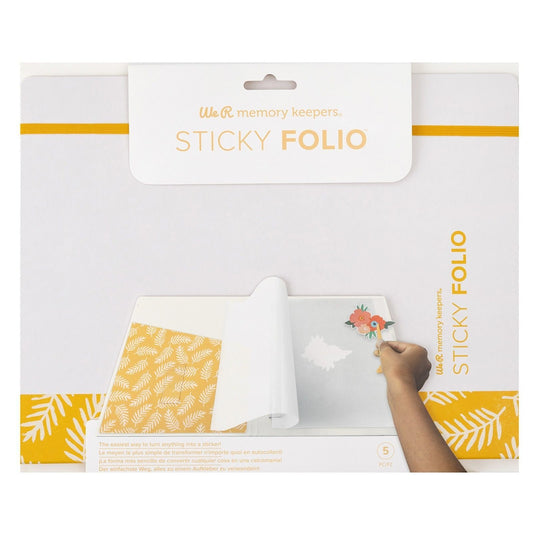 We R makers - Sticky Folio Yellow (5pcs)