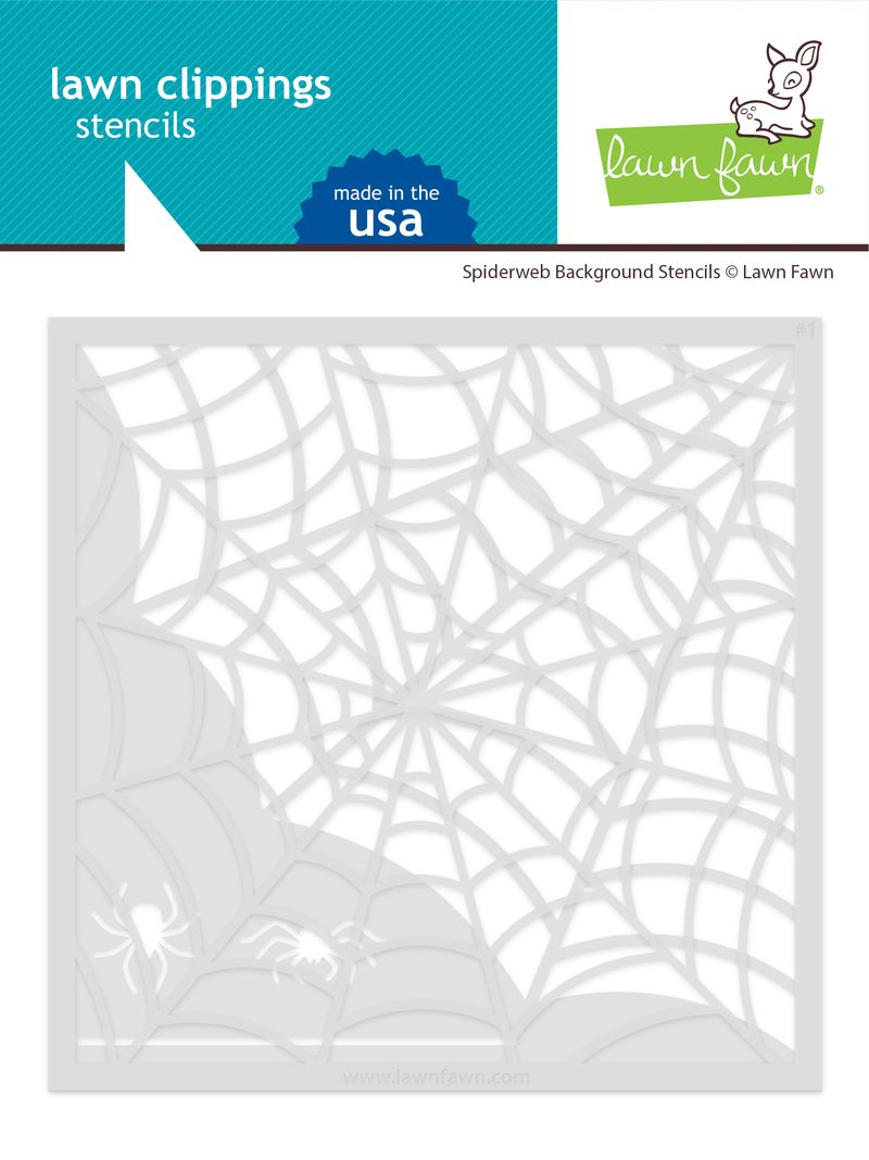 Lawn Fawn - Spiderweb Background Stencils (2pcs)
