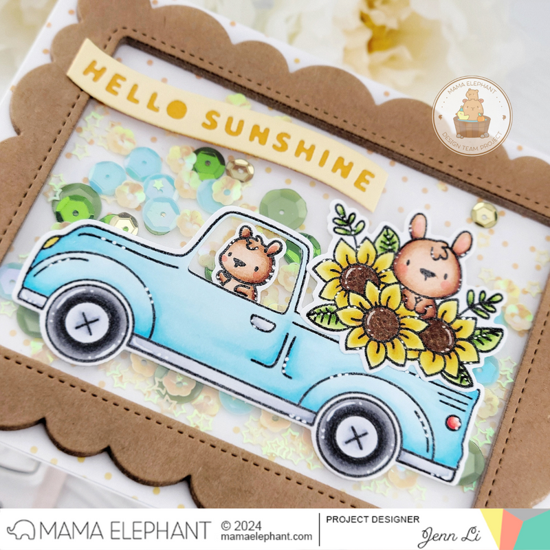 Mama Elephant - Spring Banner Greetings - Creative Cuts