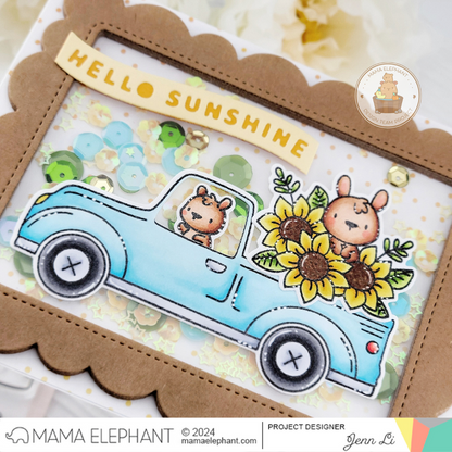 Mama Elephant - Spring Banner Greetings - Creative Cuts