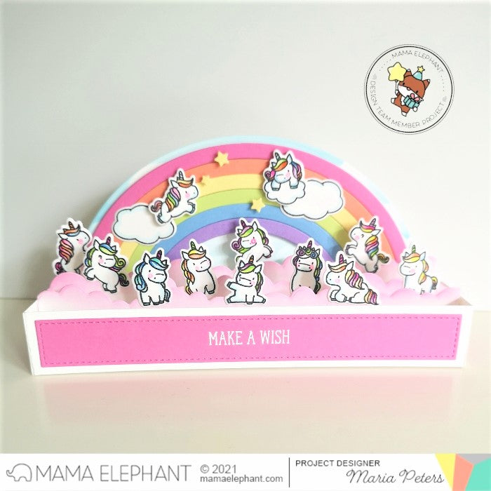 Mama Elephant - Slim Scenescape Rainbow Add-On - Creative Cuts