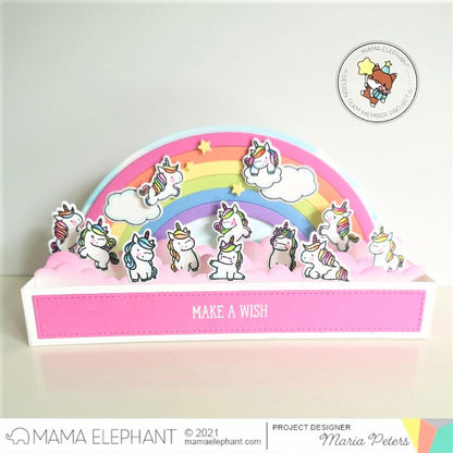 Mama Elephant - Slim Scenescape Rainbow Add-On - Creative Cuts