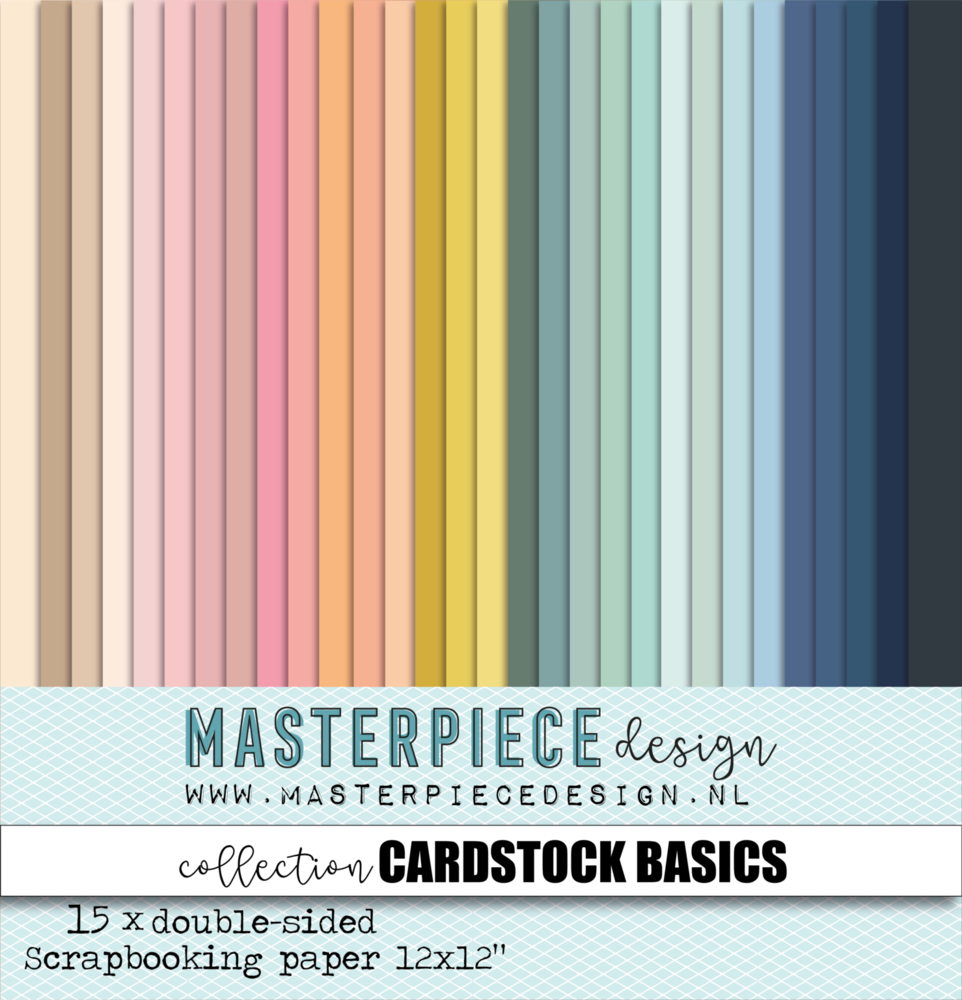 Masterpiece Design - Cardstock Basics #1 Paper Collection 12x12"