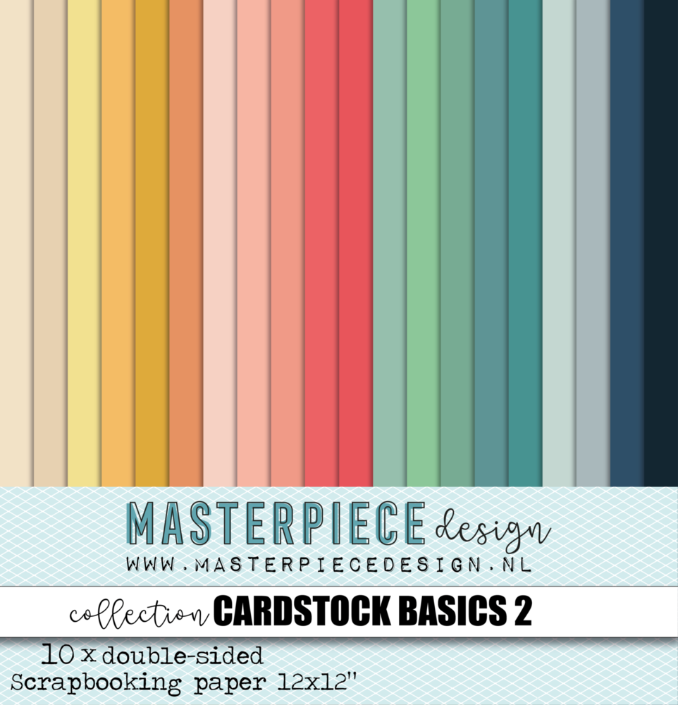 Masterpiece Design - Cardstock Basics #2 Paper Collection 12x12"