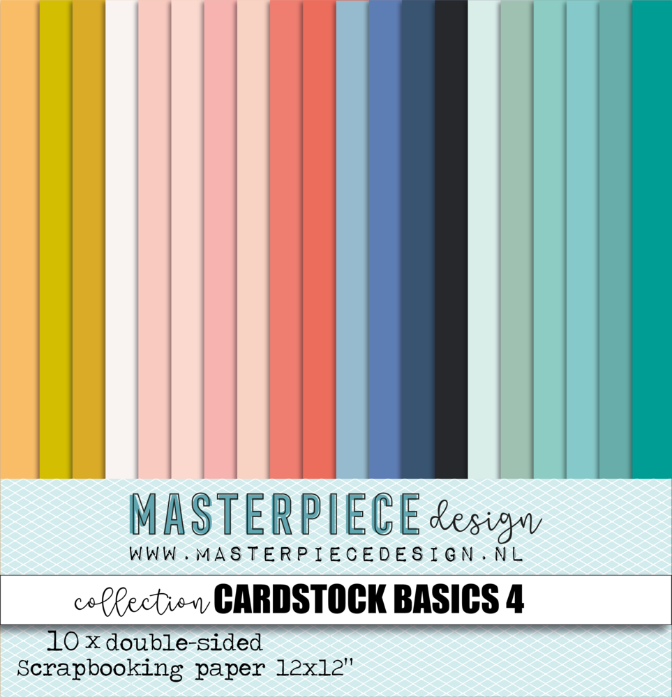 Masterpiece Design - Cardstock Basics #4 Paper Collection 12x12"