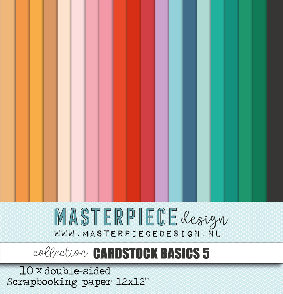 Masterpiece Design - Cardstock Basics #5 Paper Collection 12x12"