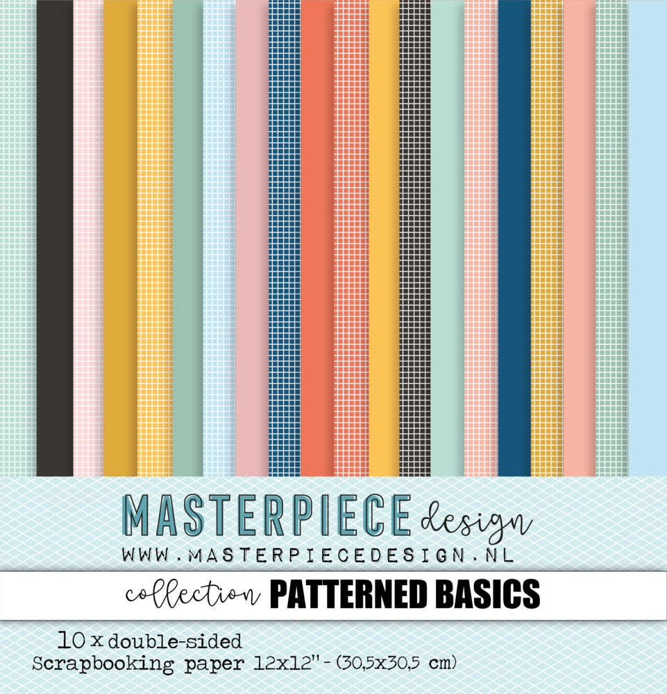 Masterpiece Design - Cardstock Basics Patterned Paper Collection 12x12"