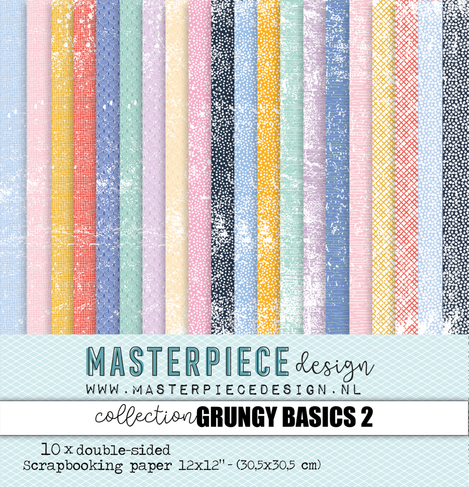 Masterpiece Design - Grungy Basics #2 Paper Collection 12x12"