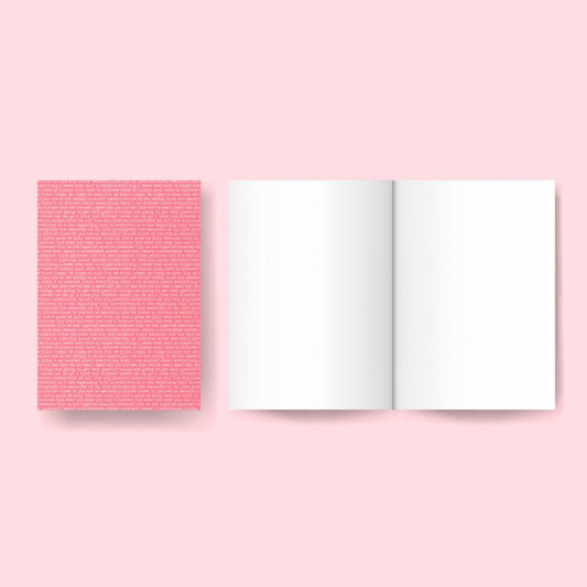Masterpiece Design - Little Project Notebook Blanco Pages Pink (A5)
