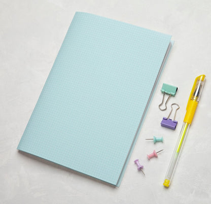 Masterpiece Design - Little Project Notebook Graph Pages Blue (A5)