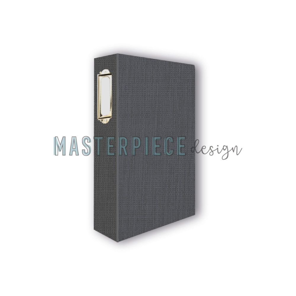 Masterpiece Design - Memory Planner Album 4x8 Inch Dark Grey