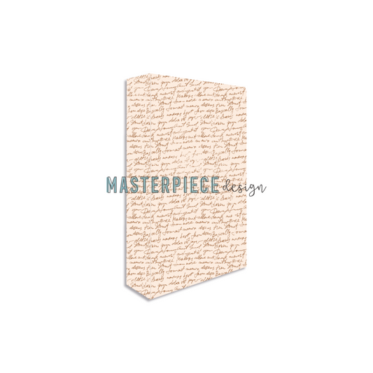 Masterpiece Design - Memory Planner Album 4x8 Inch Pink Text