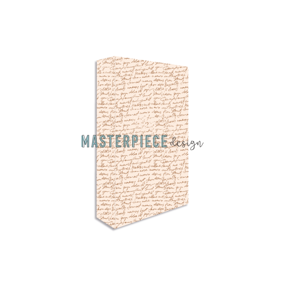 Masterpiece Design - Memory Planner Album 4x8 Inch Pink Text