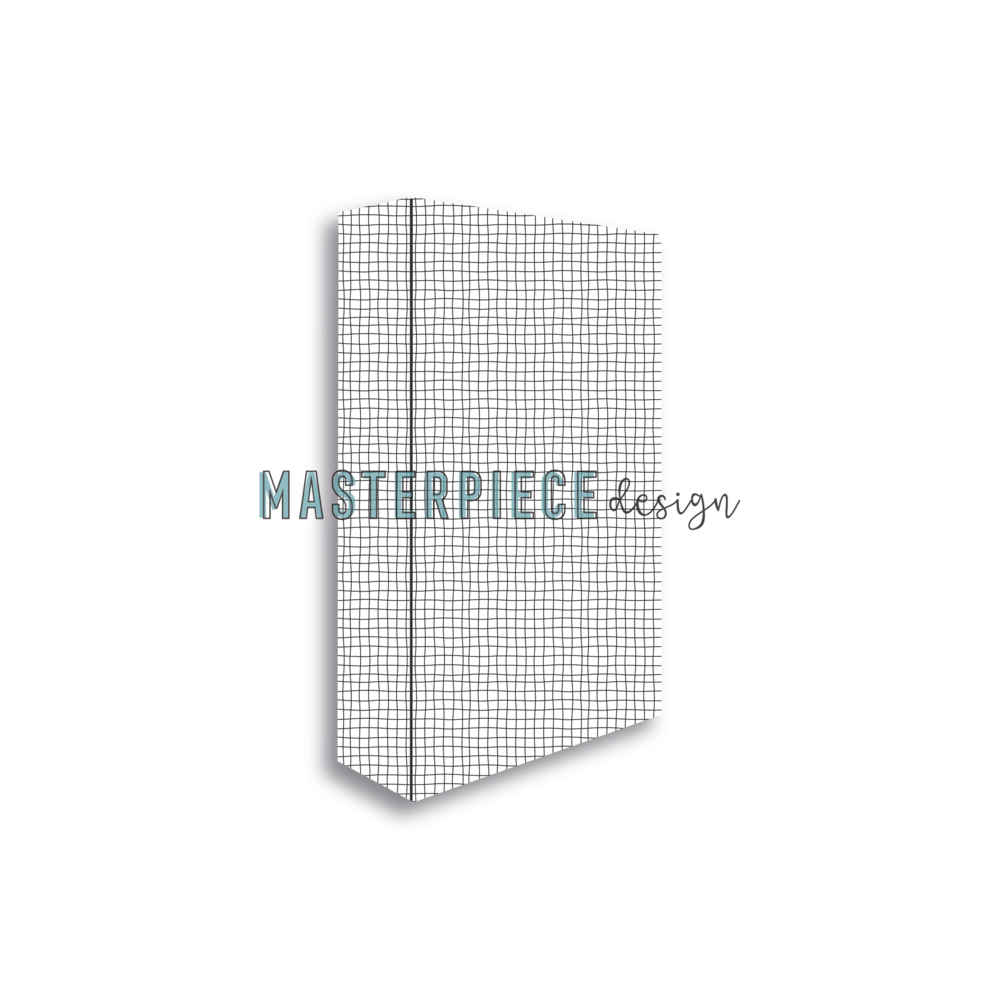 Masterpiece Design - Memory Planner Album 4x8 Inch Wonky Grid