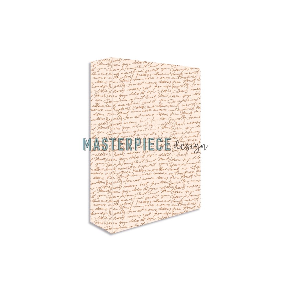 Masterpiece Design - Memory Planner Album 6x8 Inch Pink Text