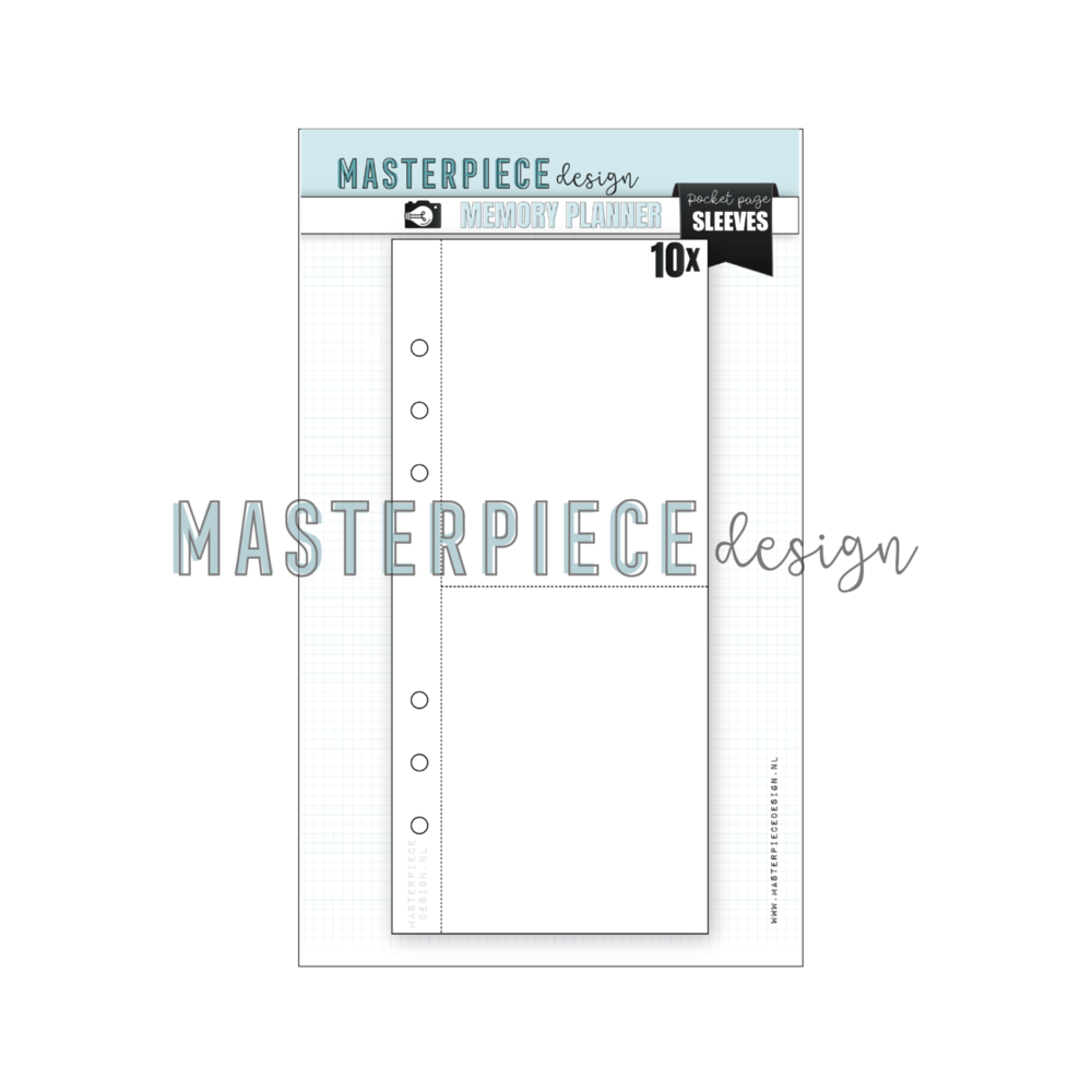 Masterpiece Design - Memory Planner Pocket Page Sleeves 4x8 Inch Design B (10pcs)