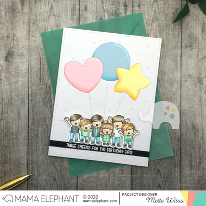 Mama Elephant - Inlaid Balloons - Creative Cuts