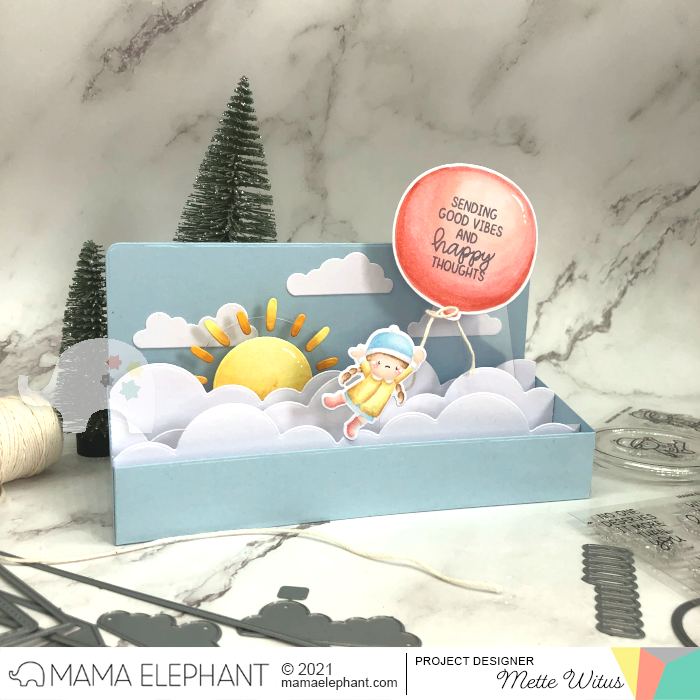 Mama Elephant - Slim Scenescape Rainbow Add-On - Creative Cuts