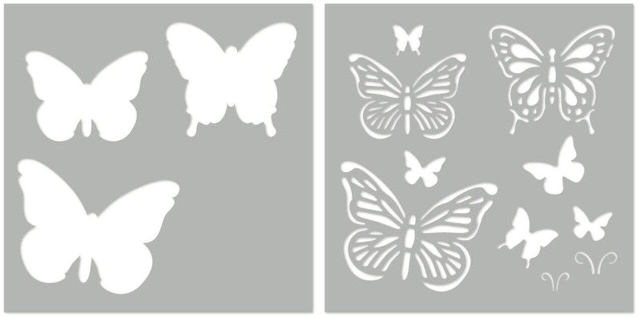 My Favorite Things - Flutterbys Stencil (2pcs)