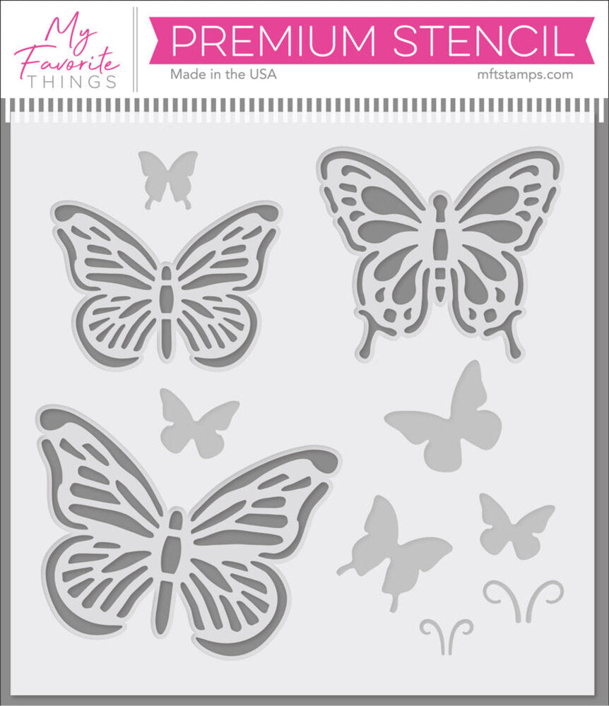 My Favorite Things - Flutterbys Stencil (2pcs)