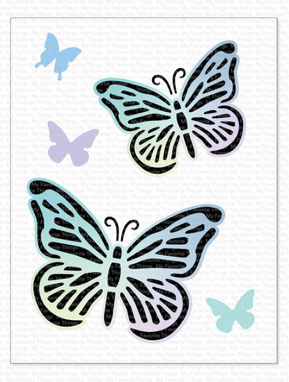 My Favorite Things - Flutterbys Stencil (2pcs)