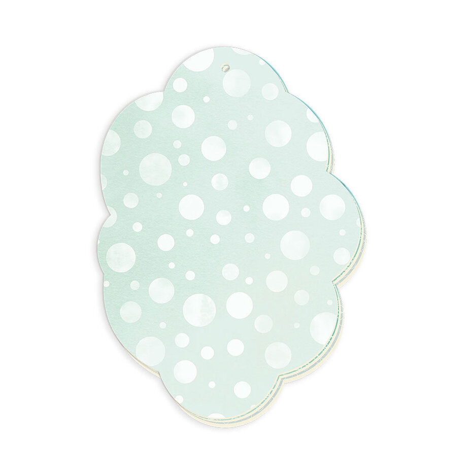 P13 - Light Chipboard Album Base w/Papers Blue Cloud 6x8"