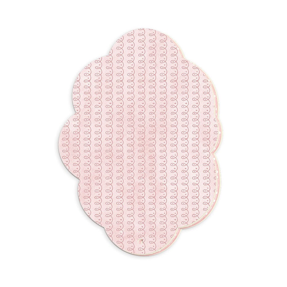 P13 - Light Chipboard Album Base w/Papers Pink Cloud 6x8"