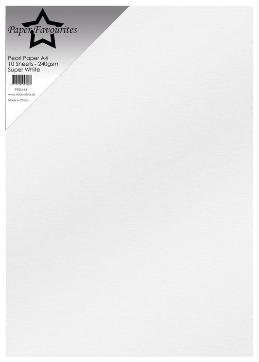 Paper Favourites - Pearl Paper Super White (10pcs)