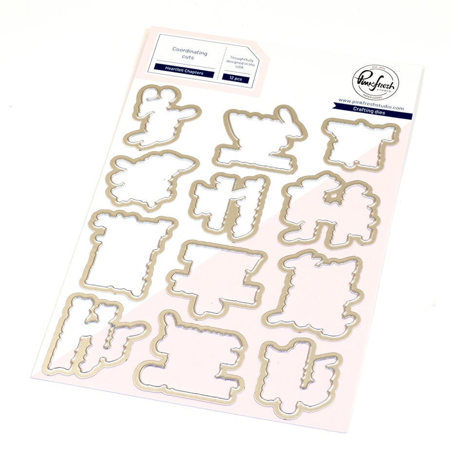 Pinkfresh Studio - Artful Foundations Heartfelt Chapters Die