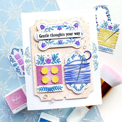 Pinkfresh Studio - The Stitch Edit Thread Spool Florals