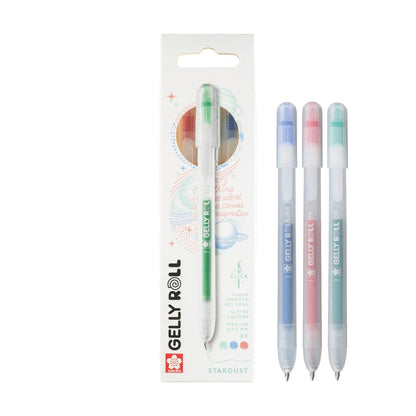 Sakura - Gelly Roll Retractable Stardust Set Red Blue Green (3pcs)