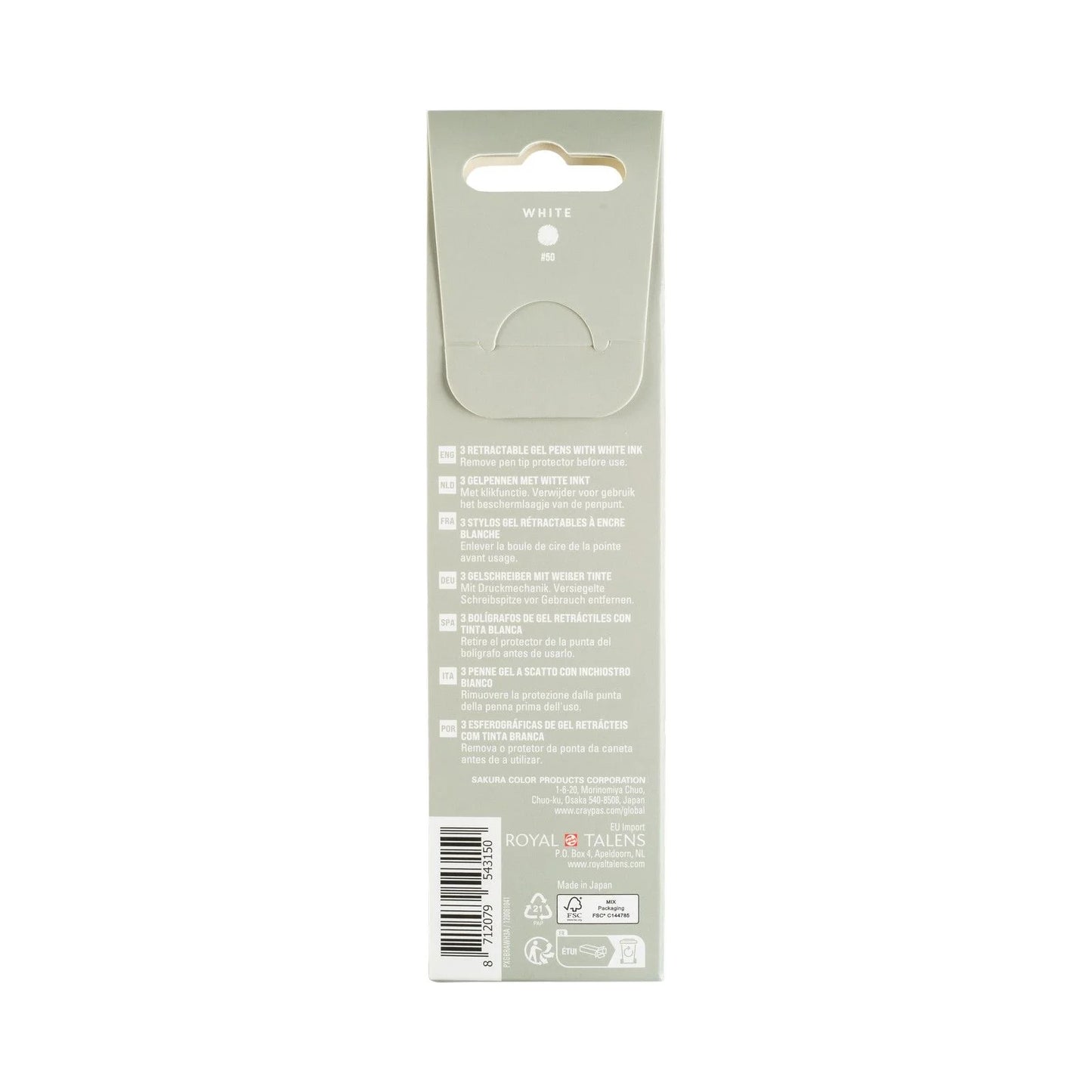 Sakura - Gelly Roll Retractable Classic Set White (3pcs)