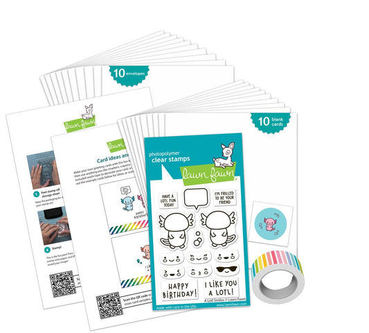 Lawn Fawn - A Lotl Smiles Kids Cardmaking Kit: Mini