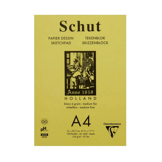 Clairefontaine - Schut Paper Pad Fine Texture White A4