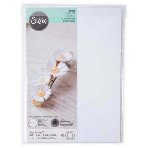 Sizzix - Surfacez Shrink Plastic White A4 (10pcs)