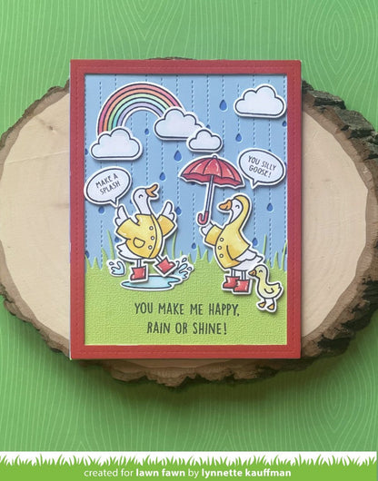 Lawn Fawn - Silly Goose, Rain Or Shine!