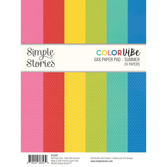 Simple Stories - Color Vibe Summer Paper Pad 6x8"