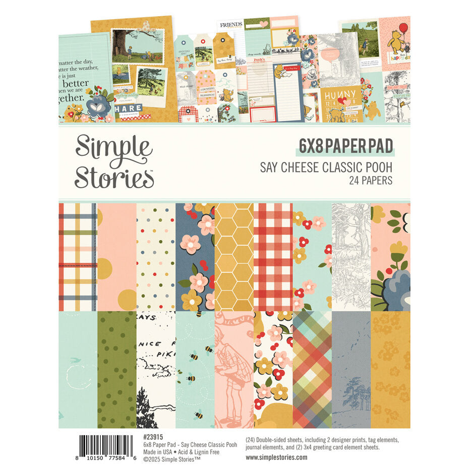 Simple Stories - Say Cheese Classic Pooh Paper Pad 6x8"