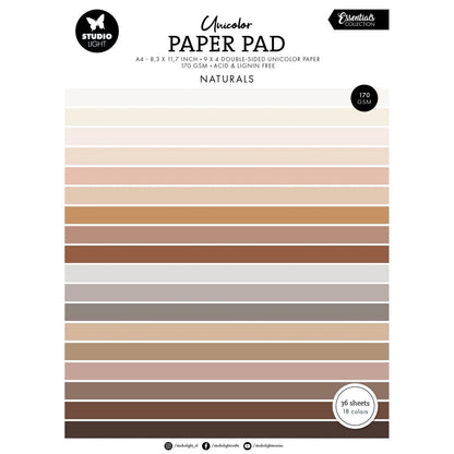 Studio Light - Unicolor A4 Paper Pad Naturels Tones