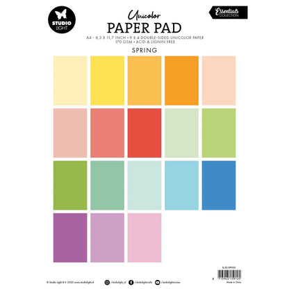 Studio Light - Unicolor A4 Paper Pad Spring Tones