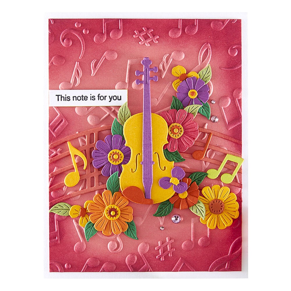 Spellbinders - Musical Notes 3D Embossing Folder