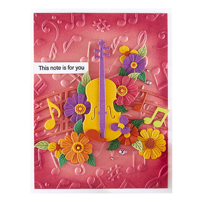 Spellbinders - Musical Notes 3D Embossing Folder