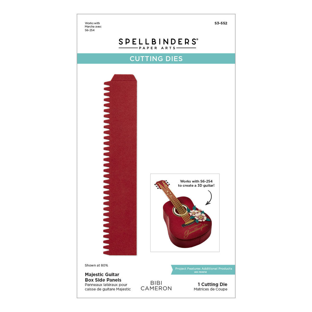 Spellbinders - Majestic Guitar Box Side Panels Etched Dies