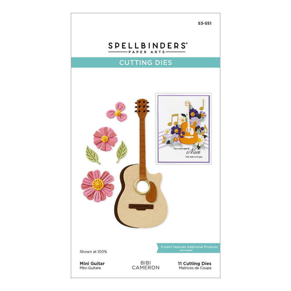 Spellbinders - Mini Guitar Etched Dies