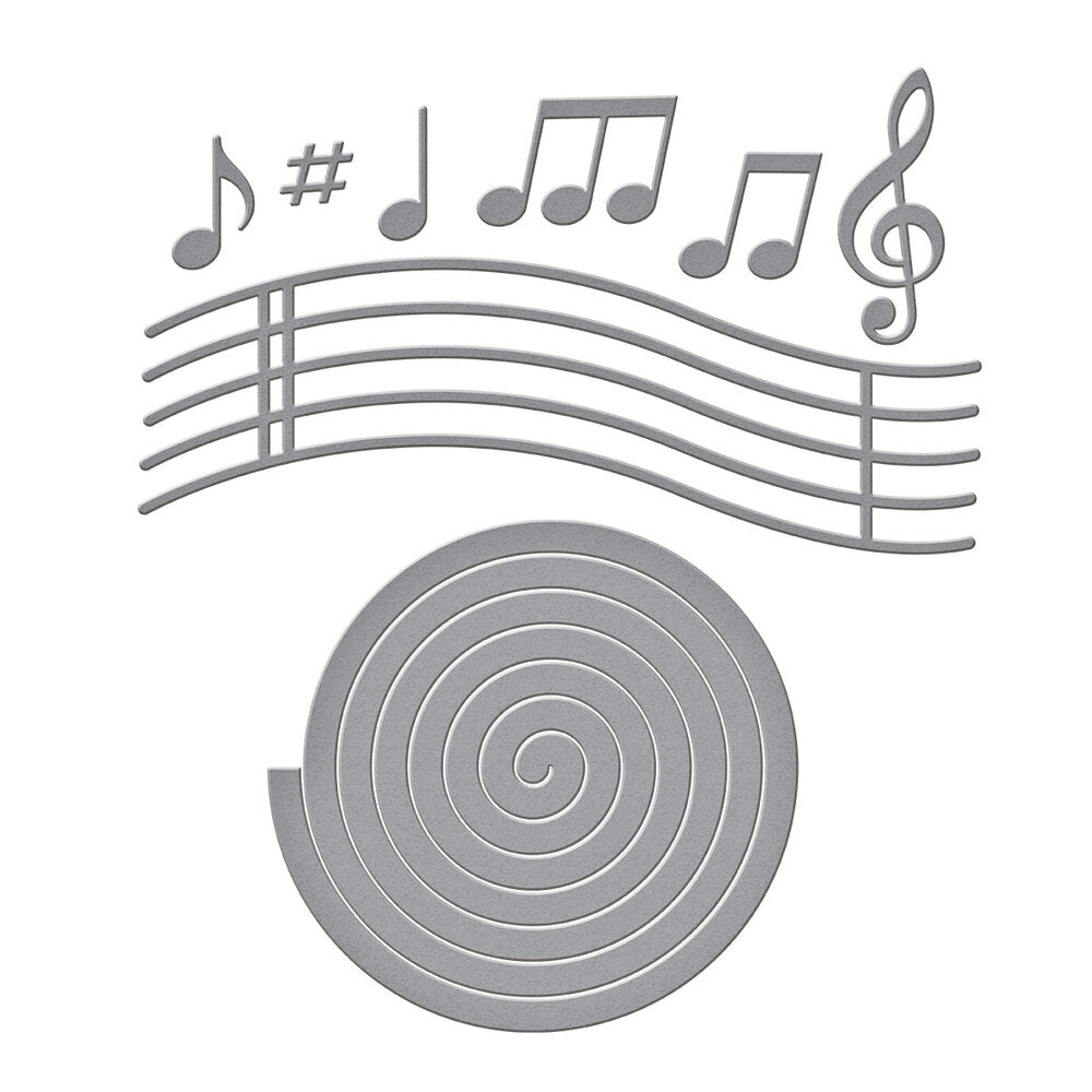 Spellbinders - Musical Notes & Stave Pop-Up Etched Dies