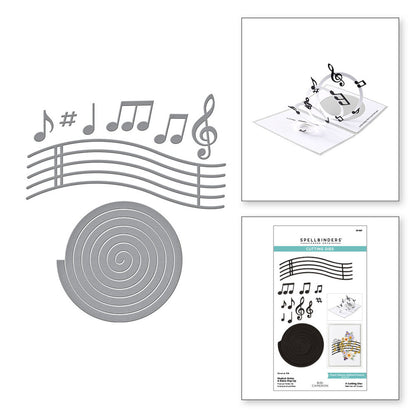 Spellbinders - Musical Notes & Stave Pop-Up Etched Dies
