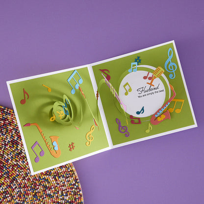 Spellbinders - Musical Notes & Stave Pop-Up Etched Dies